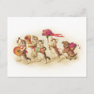 Maßgeschneiderte Kitten-Feier der 20er Jahre Postkarte