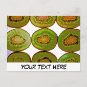 Maßgeschneiderte Kiwi-Fruchtscheiben Postkarte (Vorderseite)