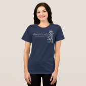 Maßgeschneiderte klassische Gespräche Tri-Blend Shirt (Vorderseite voll)