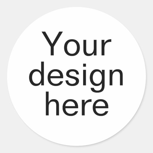 Maßgeschneiderte klassische Round-Stickers Runder Aufkleber (Vorderseite)
