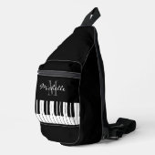 Maßgeschneiderte Klaviertasche für Lehrer oder Sch Crossbody Bag (Rechte Ecke)