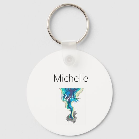 Maßgeschneiderte Klaviertasten für Lehrer und Schü Schlüsselanhänger (Vorderseite)