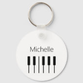 Maßgeschneiderte Klaviertasten für Lehrer und Schü Schlüsselanhänger (Vorderseite)