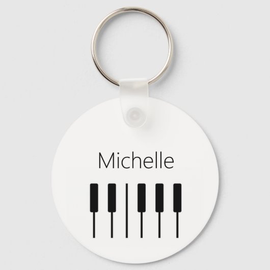 Maßgeschneiderte Klaviertasten für Lehrer und Schü Schlüsselanhänger (Vorderseite)