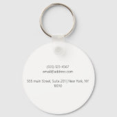 Maßgeschneiderte Klaviertasten für Lehrer und Schü Schlüsselanhänger (Rückseite)