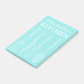 Maßgeschneiderte Klebeschicht mit Küchenutensilien Post-it Klebezettel (angewinkelt)