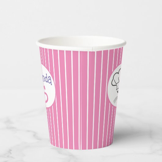 Maßgeschneiderte Kleine Baker Cat Paper Cups Pappbecher (Rechts)