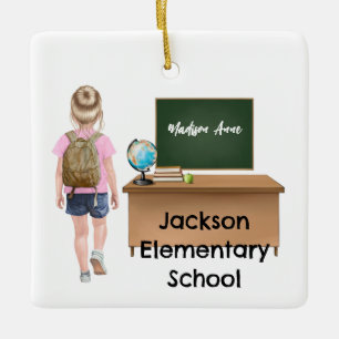 Maßgeschneiderte Kleine Kinder-Klasse-Ornament Keramikornament