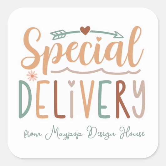 Maßgeschneiderte kleine Unternehmen dank Stickers (Vorderseite)