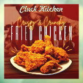 Maßgeschneiderte knusprige Konditorei-Hühnerpromo Fensteraufkleber (Blatt 3)