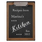 Maßgeschneiderte Kochplatten Klemmbrett (Vorderseite)