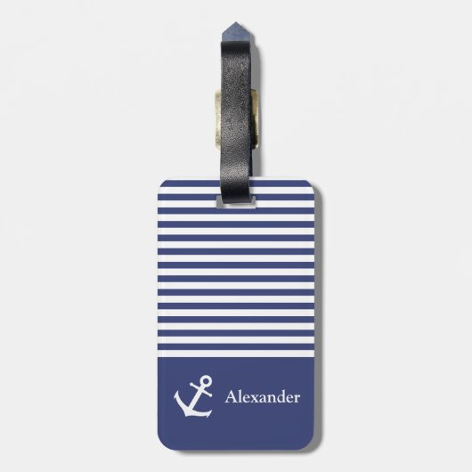 Maßgeschneiderte Kofferraummarke Gepäckanhänger (Rückseite vertikal)