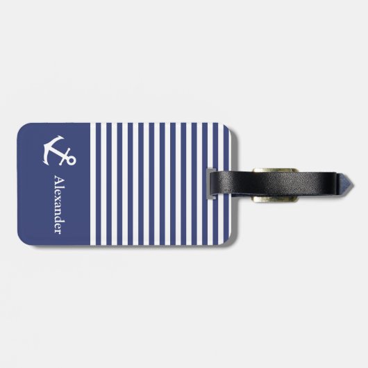 Maßgeschneiderte Kofferraummarke Gepäckanhänger (Rückseite horizontal)