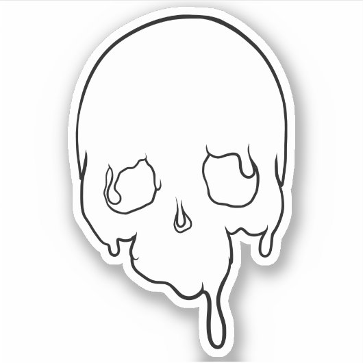 Maßgeschneiderte Kontur der Bohrung Aufkleber (Vorderseite)