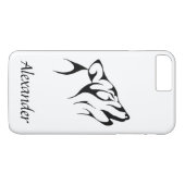 Maßgeschneiderte Kontur eines Wolf Howling Case-Mate iPhone Hülle (Rückseite (Horizontal))