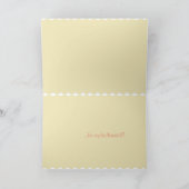 Maßgeschneiderte Korallenkreuzkarte Einladung (Innenseite)