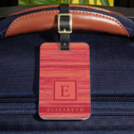 Maßgeschneiderte Korallenrosa Rosa Marmorlinien Gepäckanhänger