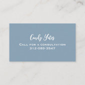 Maßgeschneiderte Krawatte von Bow Visitenkarte (Rückseite)