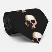 Maßgeschneiderte Krawatte von Skull Zeichnend Artw (Gerollt)