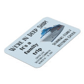 Maßgeschneiderte Kreuztürenfamilie Personalisiert Magnet (Linke Seite)