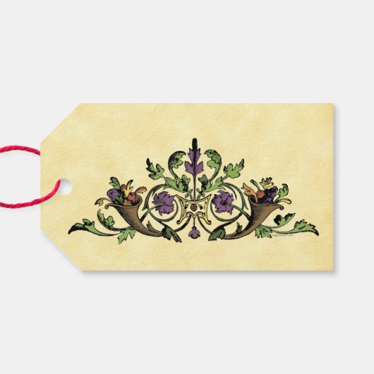 Maßgeschneiderte Küche mit Erntedank Backgeschenk Geschenkanhänger (Rückseite Horizontal)