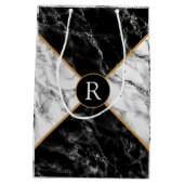 Maßgeschneiderte, kundenspezifische Letter-Marmorv Mittlere Geschenktüte (Rückseite)