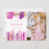 Maßgeschneiderte künstlerische Party Einladungen f (Vorderseite)