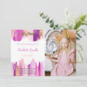 Maßgeschneiderte künstlerische Party Einladungen f (Stehend Vorderseite)