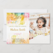 Maßgeschneiderte künstlerische Party Einladungen f (Vorderseite)