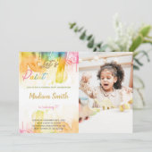 Maßgeschneiderte künstlerische Party Einladungen f (Stehend Vorderseite)