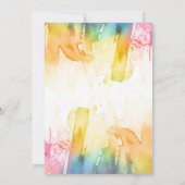 Maßgeschneiderte künstlerische Party Einladungen f (Rückseite)