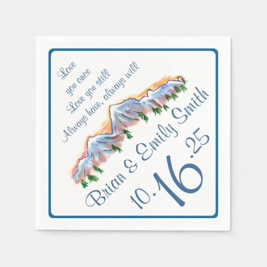 Maßgeschneiderte, künstlerische Servietten für die (Vorderseite)