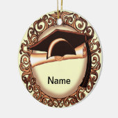 Maßgeschneiderte Kupferschablone Keramikornament (Links)