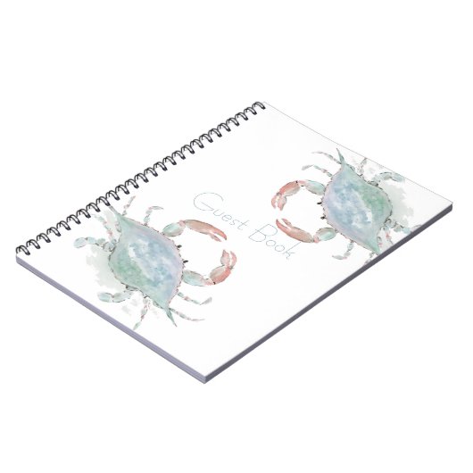 Maßgeschneiderte Küstenkrebse Notizblock (Linke Seite)