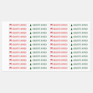 Maßgeschneiderte Labels Familiengeschenk Großmutte Etiketten