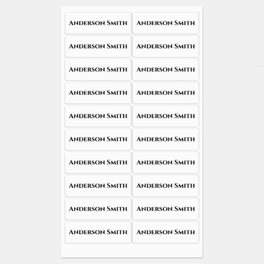 Maßgeschneiderte Labels für Fabric Crafter oder Kü Etiketten (Blatt)