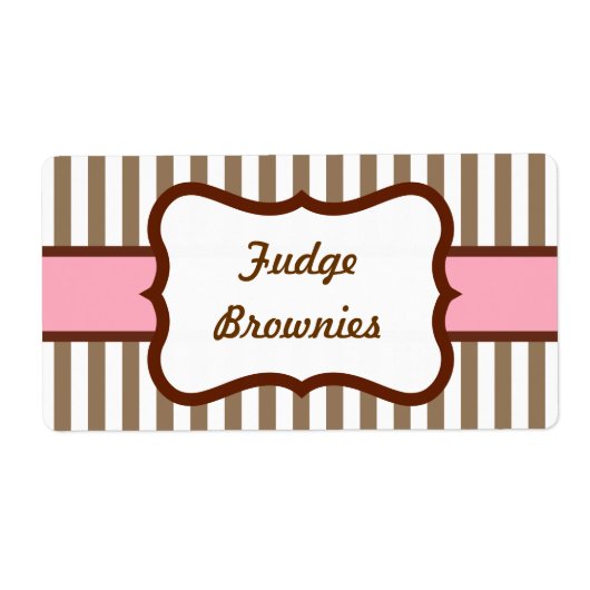 Maßgeschneiderte Labels für Vintage Bäckereien (Vorne)