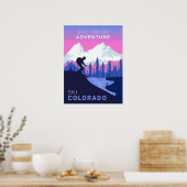 Maßgeschneiderte Lage Skiposter Poster (Küche)