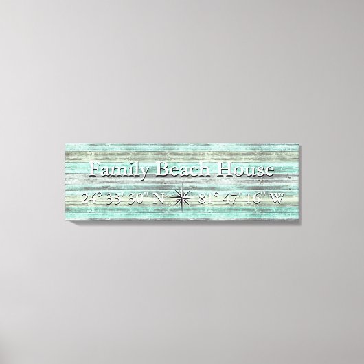 Maßgeschneiderte Lage und längliche Küstendekorati Leinwanddruck (Vorderseite)