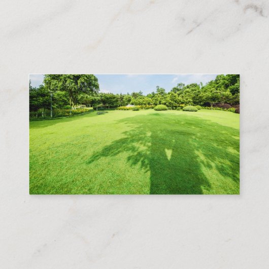 Maßgeschneiderte Landschaftsgärtnerpflege Visitenkarte (Rückseite)