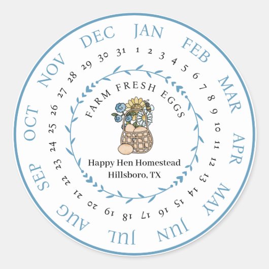 Maßgeschneiderte landwirtschaftliche Betriebe Datu Runder Aufkleber (Vorderseite)