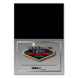 Maßgeschneiderte Las Vegas Themed Tented Platzkart Tischnummer