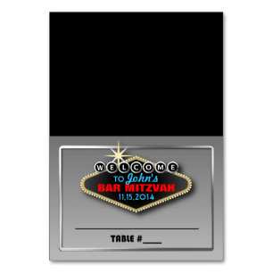 Maßgeschneiderte Las Vegas Themed Tented Platzkart Tischnummer