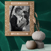 Maßgeschneiderte Lasergravur "LIEBE" in 18 Sprache Geätzte Rahmen