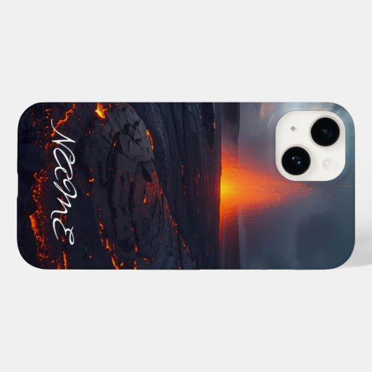 Maßgeschneiderte Lava Flow Handy Cover - Fett Natu (Rückseite (Horizontal))