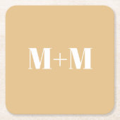 Maßgeschneiderte Leerbuchstaben Rechteckiger Pappuntersetzer (Vorderseite)