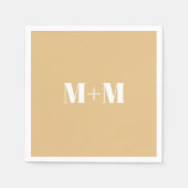 Maßgeschneiderte Leerbuchstaben Serviette (Vorderseite)