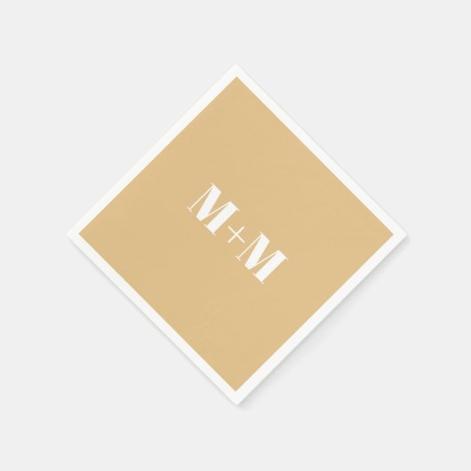 Maßgeschneiderte Leerbuchstaben Serviette (Ecke)