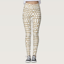 Maßgeschneiderte Leggings für Golden Polka Dots