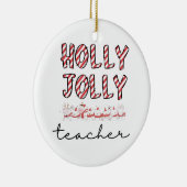 Maßgeschneiderte Lehrer Wertschätzung Weihnachtsde Keramik Ornament (Rechts)